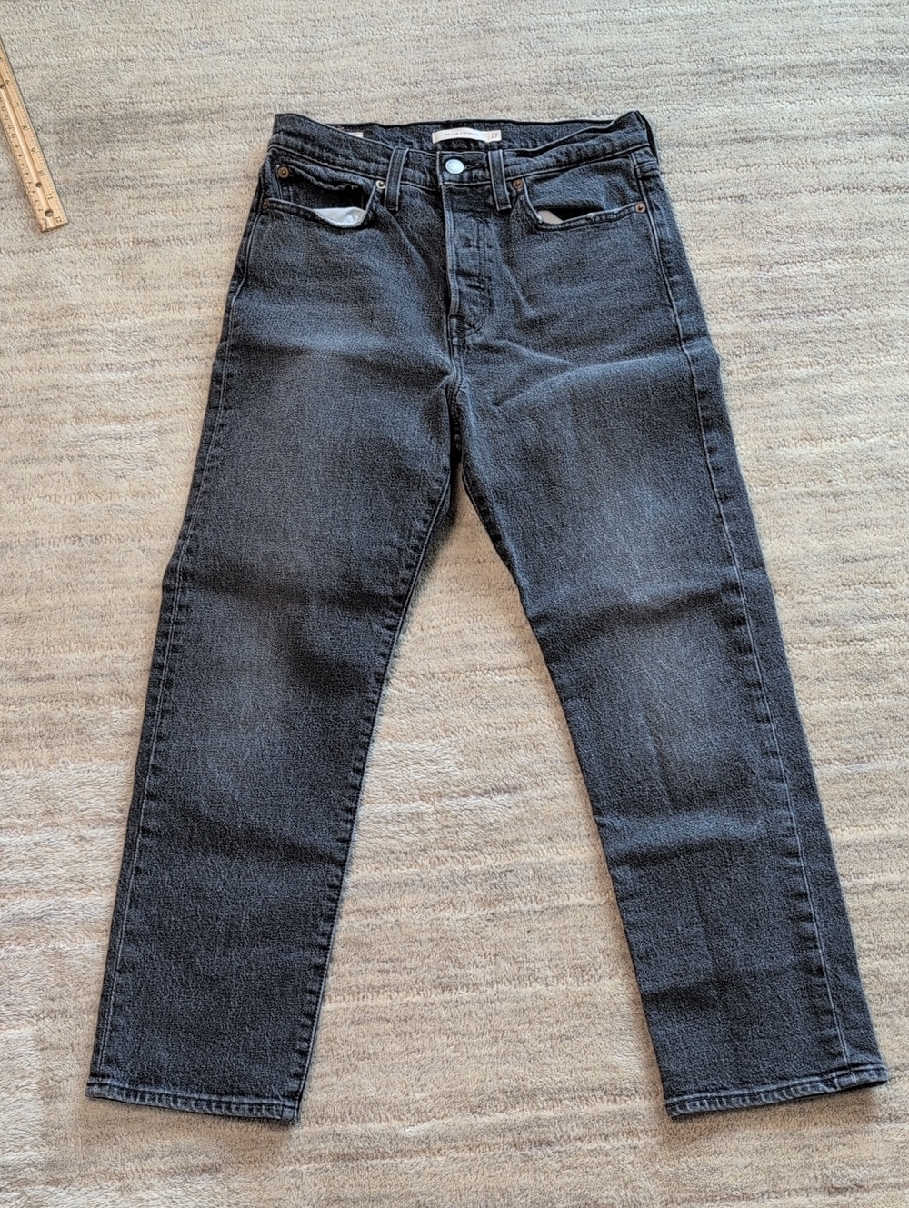 Levi's Wedgie Straight Premium 27 Charcoal